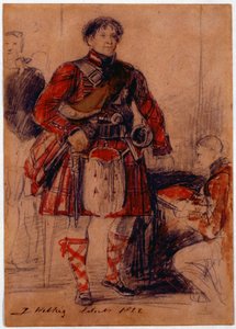 George IV. im Highland-Kleid im Palast von Holyrood, 1822 von David Wilkie