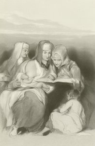 Hebräische Frauen lesen die Schriften in Jerusalem von David Wilkie