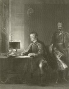 Der Herzog von Wellington schreibt seine Depeschen von David Wilkie