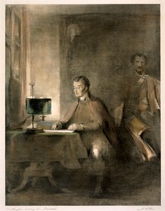 Wellington schreibt seine Depeschen, um 1836 von David Wilkie