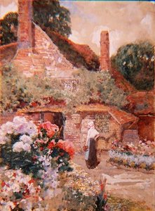 Ein Kentisches Cottage, nahe Edenbridge von David Woodlock