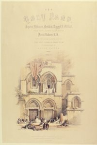 Titelseite aus Band I von Das Heilige Land, graviert von Louis Haghe, veröffentlicht in London, 1842 von David after Roberts