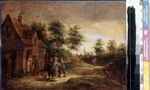 Vor der Taverne von David Teniers the Younger