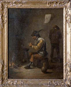 Bauern in einem Interieur