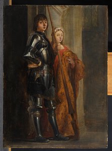 Die Heiligen Georg und Cäcilia, nach Antonello da Messina