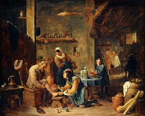 Der Friseursalon von David Teniers the Younger