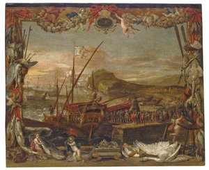 Die Einschiffung von Don Juan von Österreich von David Teniers the Younger