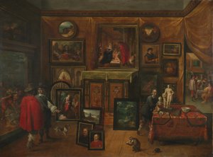 Das Innere einer Gemäldegalerie von David Teniers the Younger