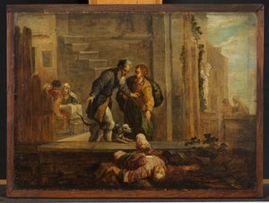 Tobit und der tote Israelit (nach Domenico Fetti) von David Teniers the Younger