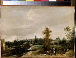 Ansicht in der Nähe von Brüssel von David Teniers the Younger