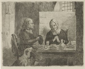 Gebet vor dem Mahl von David van der Kellen