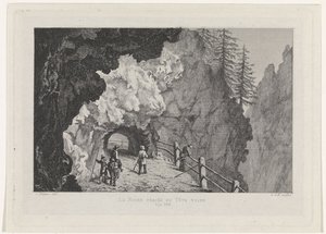 Durchgang in den Felsen (La Roche percée bei Tête Noire) von David van der Kellen