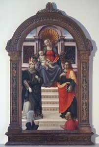 Die Madonna und das Kind mit St. Louis von Toulouse, Johannes dem Evangelisten und Stiftern
