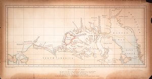 Karte der Nordwestpassage von Day & Son