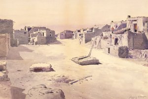 Straße im Pueblo von Oraibi, Tusayan, Arizona