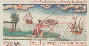 Illustration aus Les premieres uvres de Jacques de Vaulx, pillote en la marine, 1583