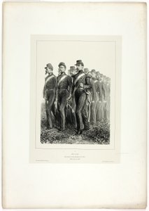 Artilleristen, aus Souvenirs d’Italie: Expédition de Rome von Denis Auguste Marie Raffet