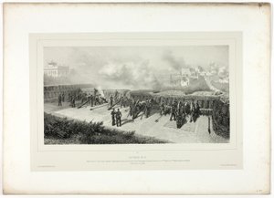 Batterie Nr. 10, aus Souvenirs d’Italie: Expedition nach Rom von Denis Auguste Marie Raffet