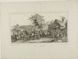 Militärkonvoi von Denis Auguste Marie Raffet