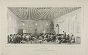 Betende Tataren, Istrimdjami-Kara-sou-Basar, Krim, 19. Oktober 1837 von Denis Auguste Marie Raffet