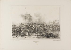 Provins 1814 von Denis Auguste Marie Raffet