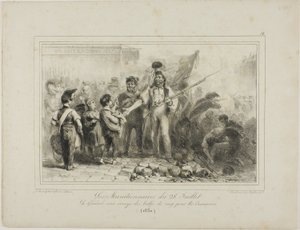 Die Munitionsarbeiter vom 28. Juli von Denis Auguste Marie Raffet