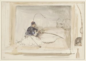 Sitzender Baumwollarbeiter von Denis Auguste Marie Raffet