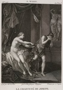 Die Keuschheit des Joseph, nach Adriaen van der Werff von Denis Sebastien Leroy