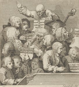 Ein Chor von Sängern, ca. 1800 von Dent