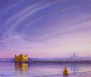 Abend am Goldenen Tempel, Amritsar