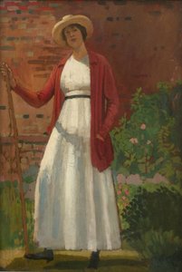 Lyndra im Garten, um 1913 von Derwent Lees