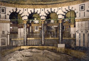 Der Felsen in der Omar-Moschee, Jerusalem, ca. 1890-1900