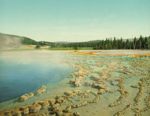 Saphir-Pool, Yellowstone Nationalpark, ca. 1902