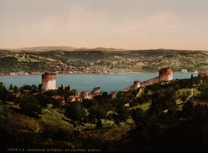 Bosporus, Rumeli und Anadali-Hissar, ca. 1890-1900 (Fotochromdruck) von Detroit Publishing Co.