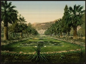 Casinoeingang, die Gärten, Monte Carlo, Riviera, Monaco von Detroit Publishing Co.
