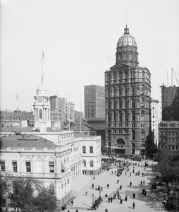 Rathaus und World Building, New York City, USA, ca. 1905