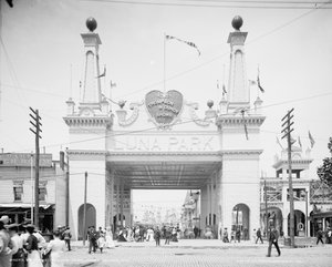 Eingang zum Luna Park, Coney Island, New York