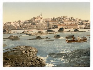 Vom Meer aus, Jaffa, Heiliges Land, Israel, ca. 1890-1900