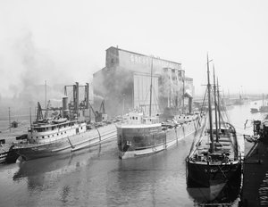 Großer nördlicher Aufzug und Versand, Buffalo, New York von Detroit Publishing Co.