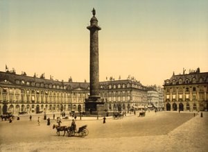 Place Vendome, Paris, ca. 1900 (Photochrom)