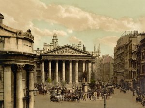 Royal Exchange, London, um 1890-1900 von Detroit Publishing Co.