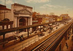 The Bowery, New York City, ca. 1900 (Photochrom)