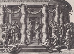 Christus und die Ehebrecherin, 1575 neu veröffentlicht 1613