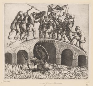 Horatius Cocles im Tiber