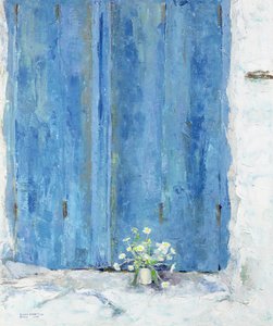 Blauer Fensterladen, 1990