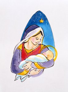 Madonna und Kind, 1996 von Diane Matthes