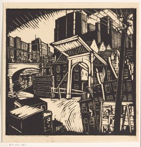 Die alte und die neue Stadt von Dick Ket (signed by artist)