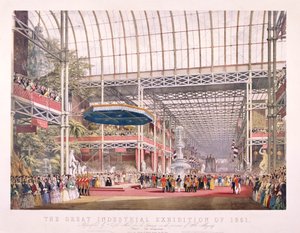 Große Ausstellung, Kristallpalast, Hyde Park, London, 1851 von Dickinson Brothers
