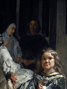 Las Meninas (Detail: Nonne und Zwerg) von Diego Rodriguez de Silva y Velazquez
