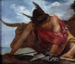 Merkur und Argos (Detail) von Diego Velázquez